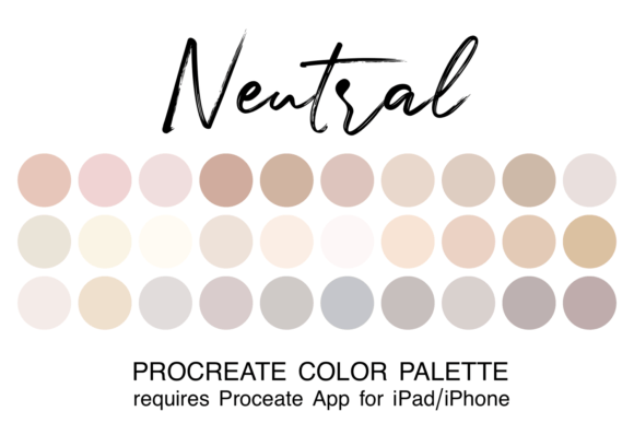 Download Neutral Procreate Color Palette - Neutral Collection