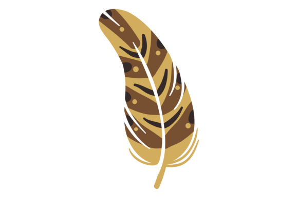 Download Bird Feather in Ethnic Style. Soft Pluma - Style Collection