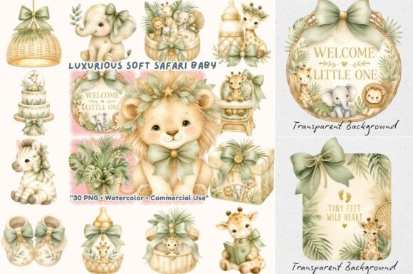 Download Luxury Soft Safari Gender Neutral Baby - Premium Resources